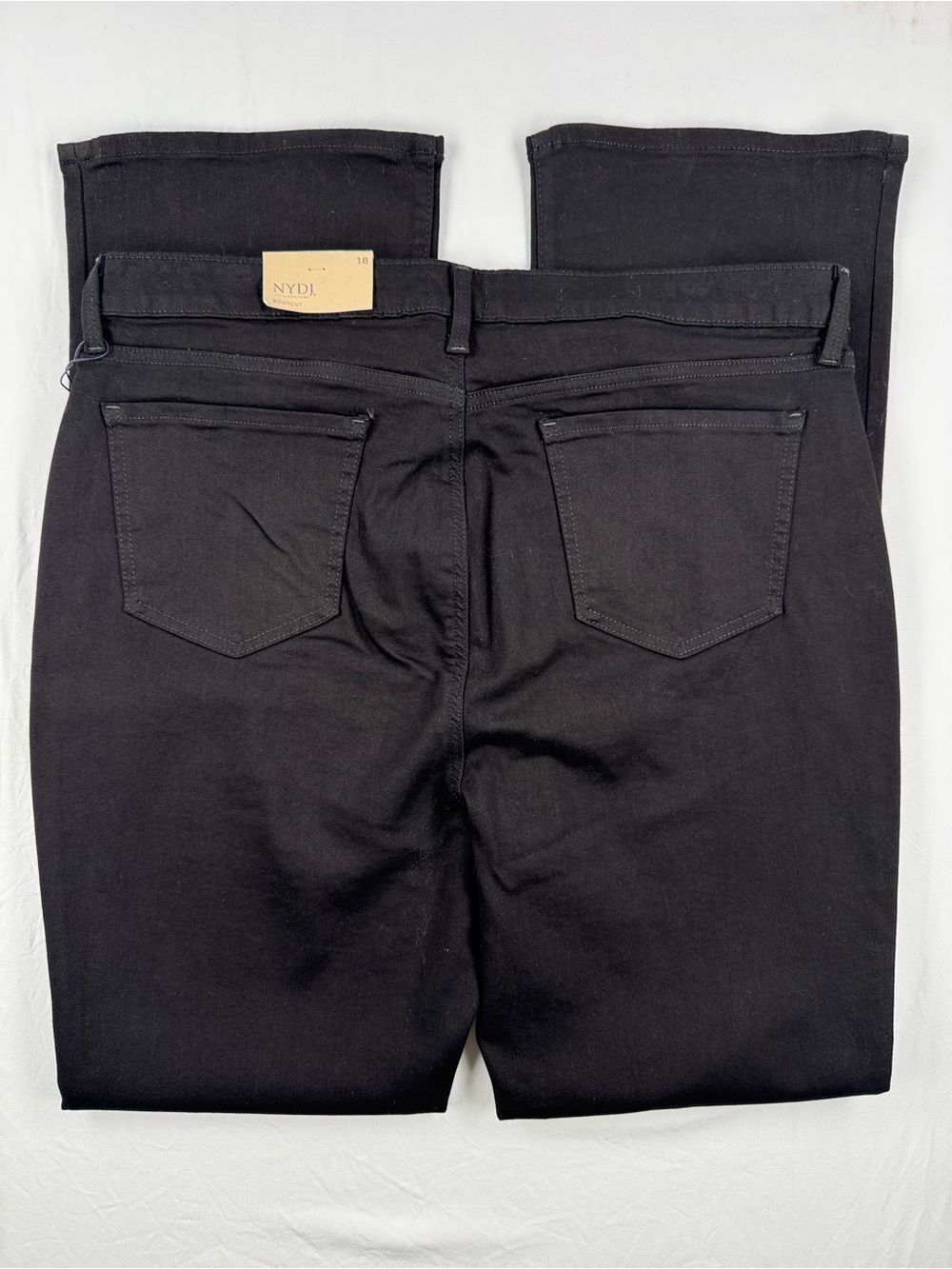 NYDJ  Barbara BootCut Black Denim Jeans Size 18 - Picture 3 of 7